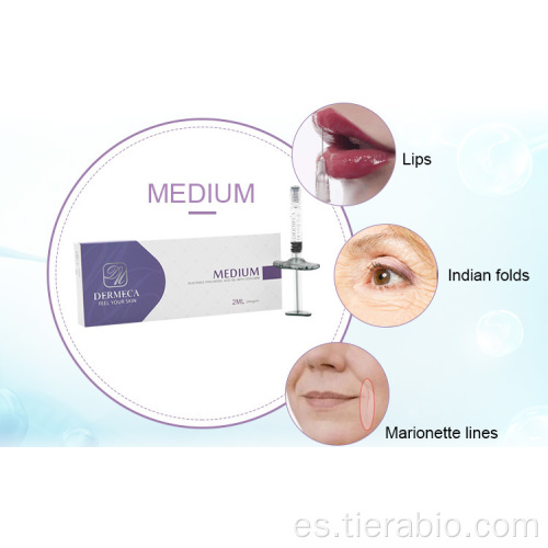 Dermeca 2ml de relleno dérmico inyectable HA ácido hialurónico